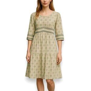 BA&SH Becky Short Flowing Dress Feminine Floral Paisley